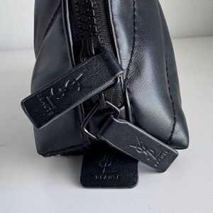 Yves Saint Laurent Black Quilted Toiletry Bag unisex travel bag